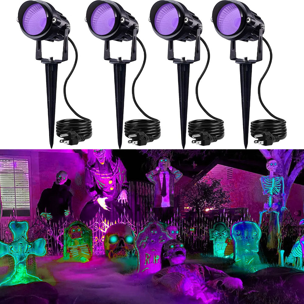 120V 12W Purple LED Waterproof Black Light For Halloween Party Spotlight CHZS-12-04 SUNVIE