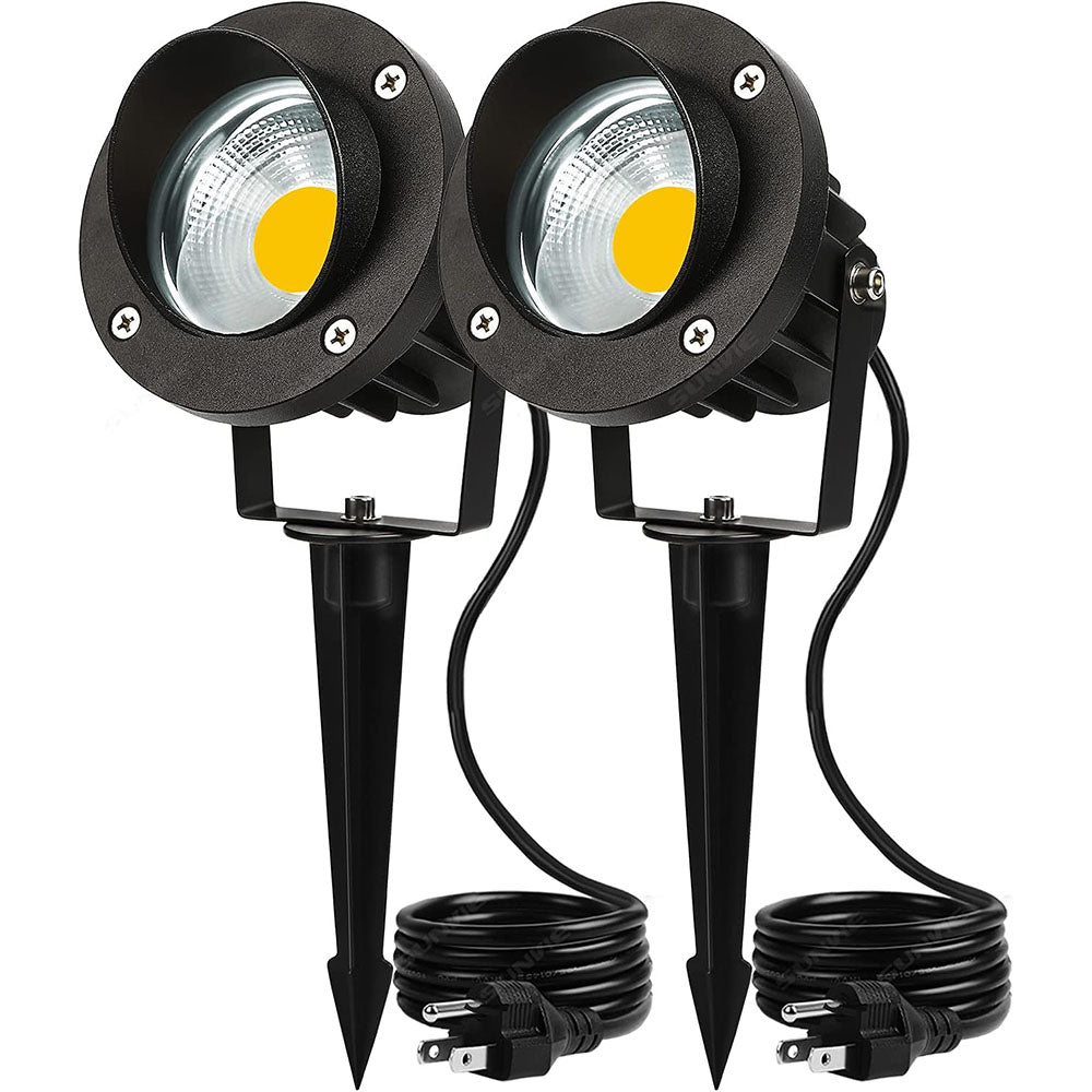 120V 20W Ultra Warm White Waterproof Outdoor LED Landscape Spotlight 2 Pack CHWS-20-02 SUNVIE