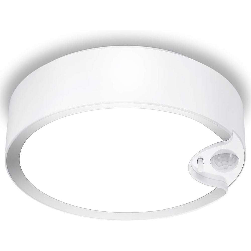 Battery Operated Motion Sensor 6500K LED Ceiling Light with Photocell Sensor ON/OFF XDD-MSW02-01 SUNVIE