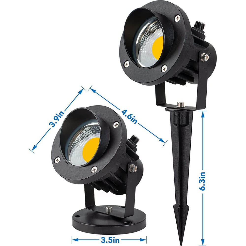 120V 20W 3000K LED Landscape Spotlight with Dusk to Dawn Photocell Sensor with 6 FT Cord 2 Pack CHWP-20-02P SUNVIE