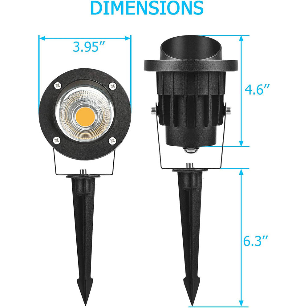 120V 20W Ultra Warm White Waterproof Outdoor LED Landscape Spotlight 2 Pack CHWS-20-02 SUNVIE