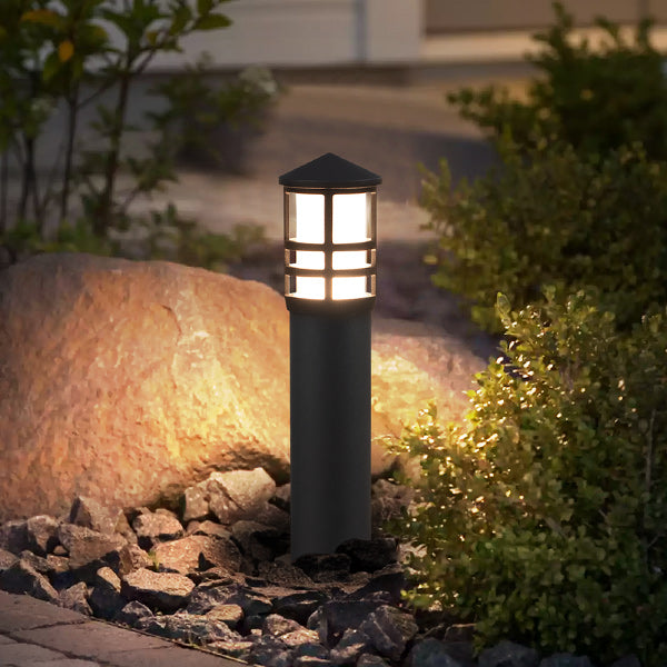 Low Voltage 3W Landscape Pathway Bollard Lights with CRI 90+ ETL Listed Cord 12 Pack LYAWB-03-12C SUNVIE