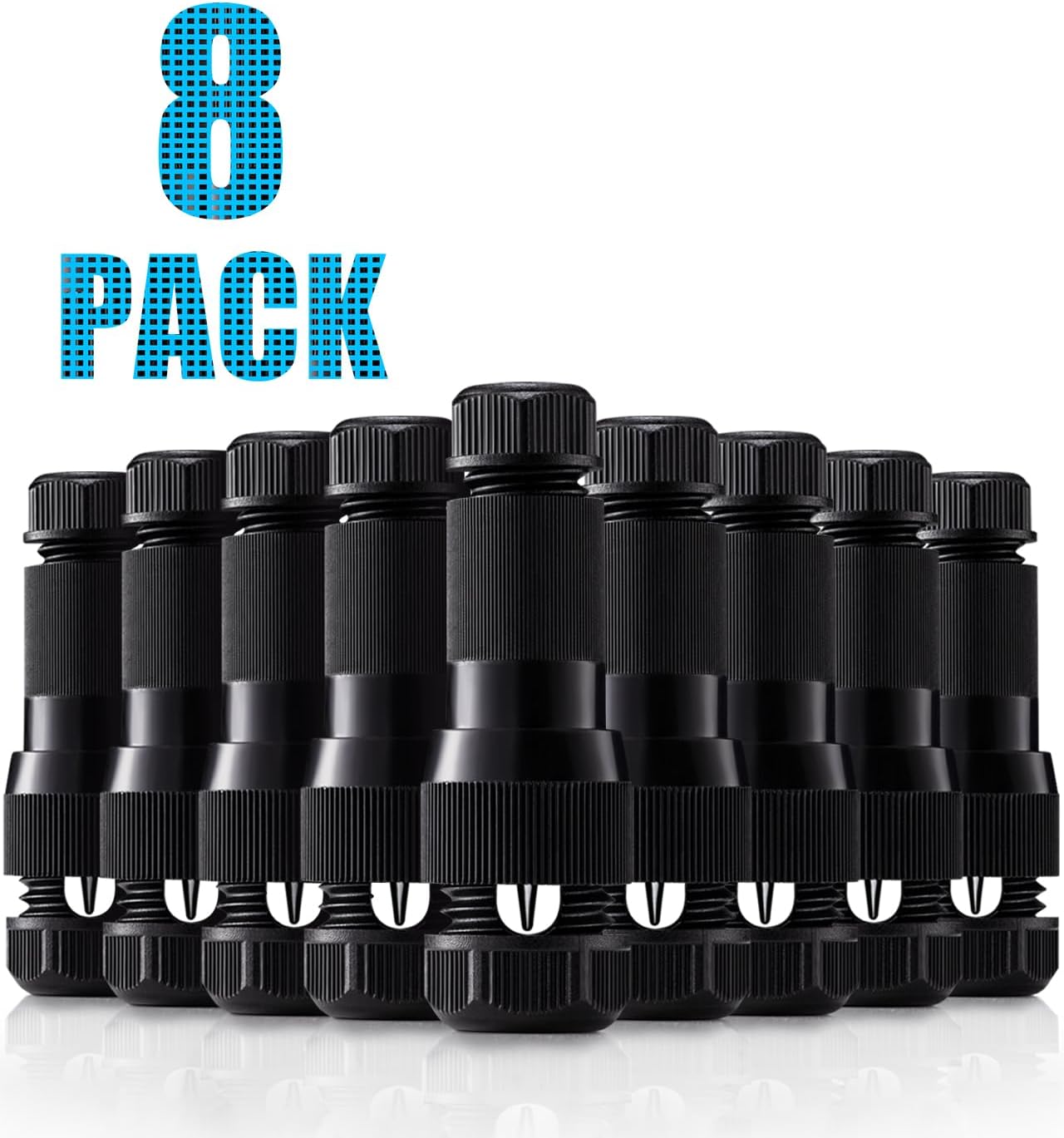 Fastlock Low Voltage 12-14 Gauge Wire Connectors for Landscape Lighting 8 Pack LVCO-01-08 SUNVIE