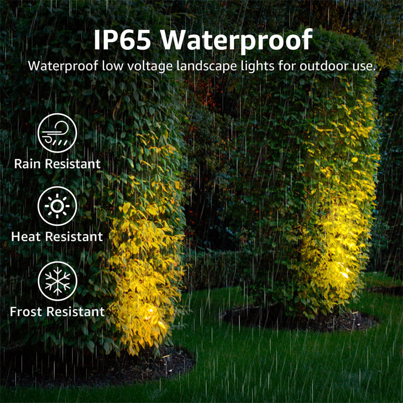 Low Voltage 3W Waterproof Landscape LED Spotlights with Connectors 4 Pack CLWS-03-04C SUNVIE