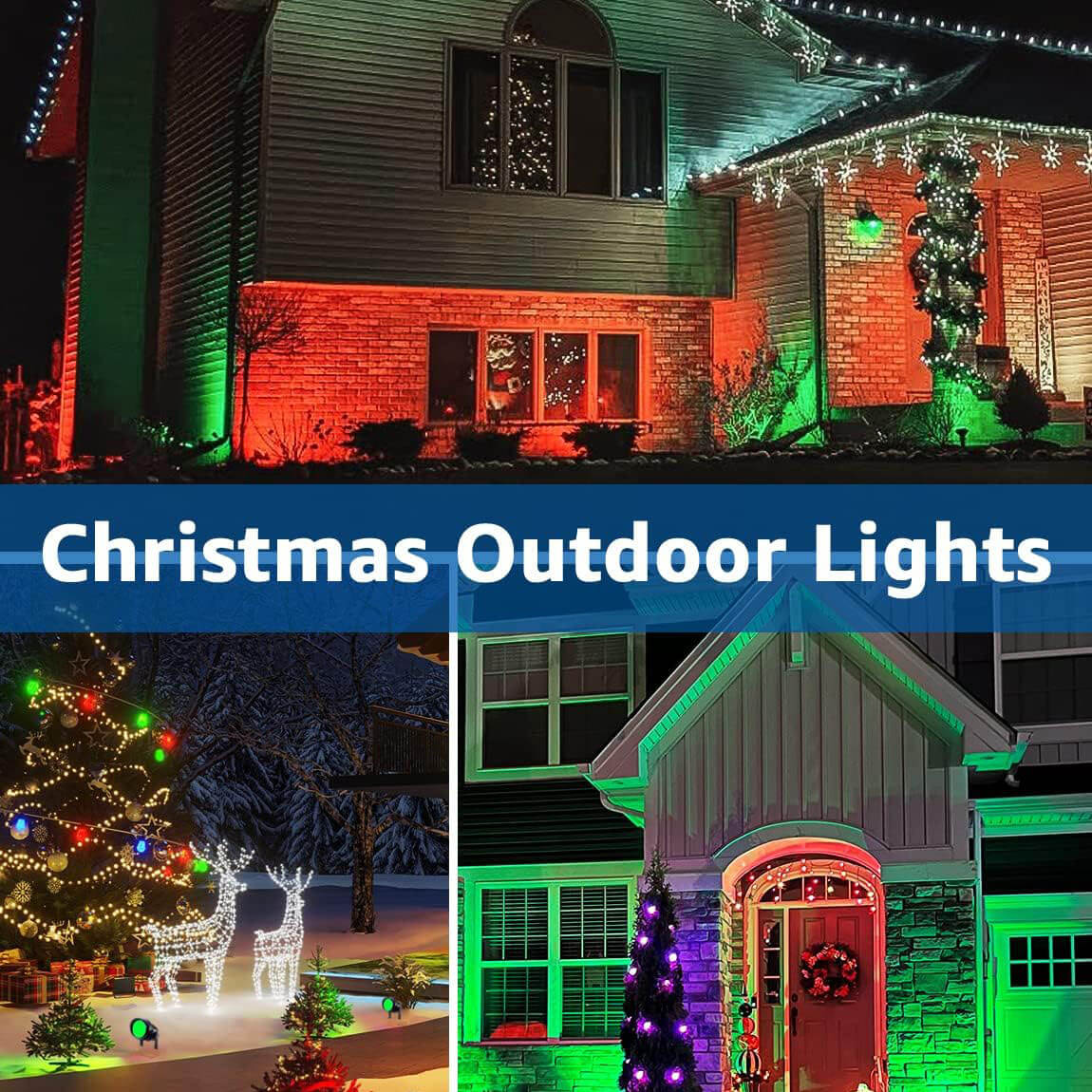 120V 6W RGB Color Changing Outdoor Waterproof Landscape Lights with Remote Control 2 Pack CHRS-06-02 SUNVIE